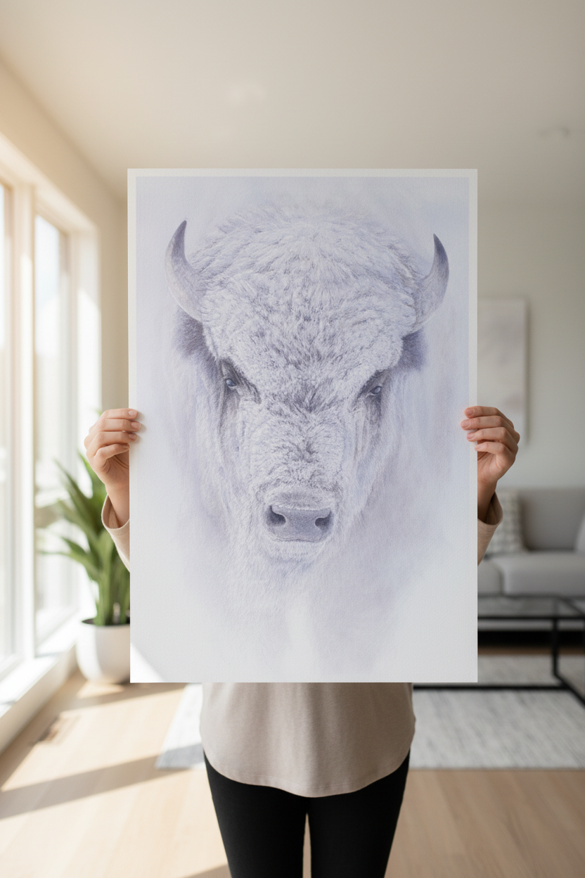 Blizzard Chief - Open Edition Print held by collector - Renso Tamse Fine Art