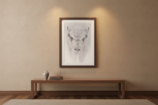 Blizzard Chief - Open Edition Print framed on wall - Renso Tamse Fine Art