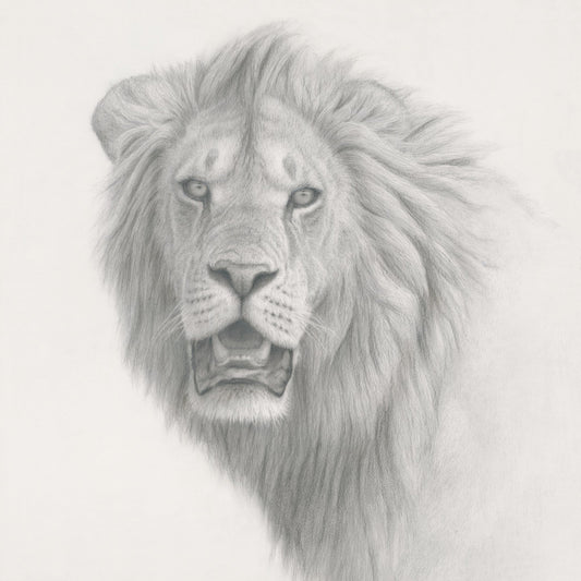 Lion Study - Limited Edition Print - Renso Tamse Fine Art