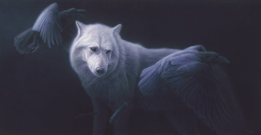 Raven and Wolf - Collector's Edition - Renso Tamse Fine Art