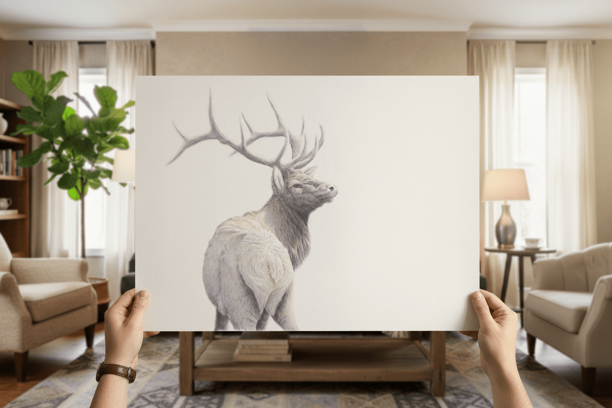 Wapiti - Limited Edition Print - Renso Tamse Fine Art